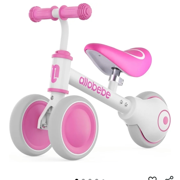 Other - Allobebe Pink and White Kids Balance Bike